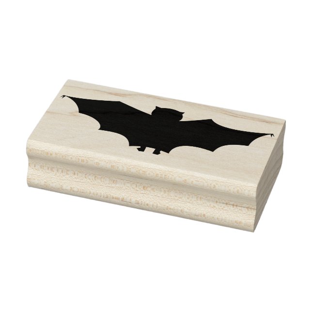 Caucho Sello de arte de la silueta de Bat 3 (Sello)