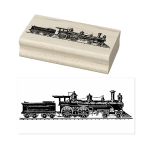 Caucho Sello de Arte de Madera