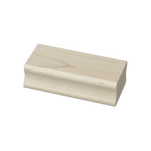 Caucho Sello de Arte de Madera