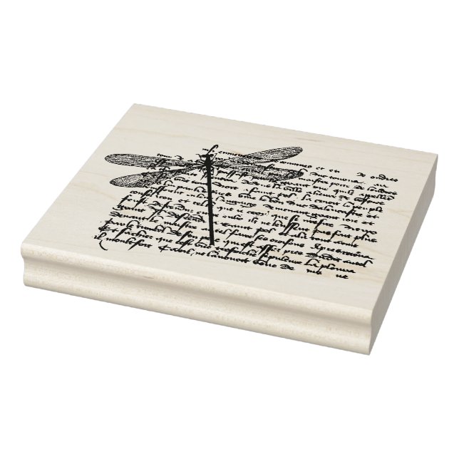 Caucho Sello de arte de madera de época (Sello)