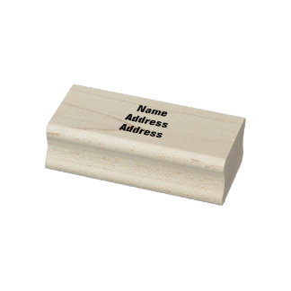 Caucho Sello de arte de madera de personalizable