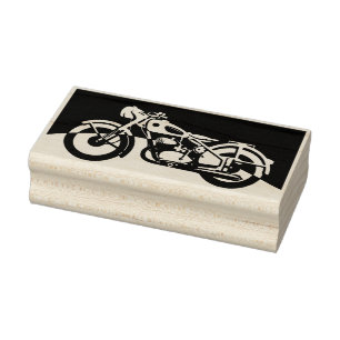 Caucho sello de arte de motocicleta