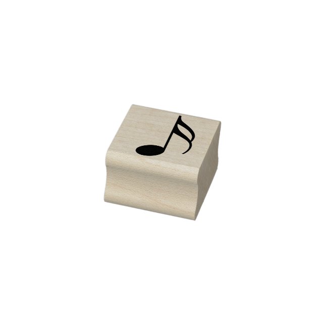 Caucho sello de arte de nota musical (Sello)