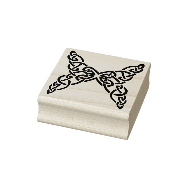 Caucho sello de arte de nudo celta mariposa (Sello)