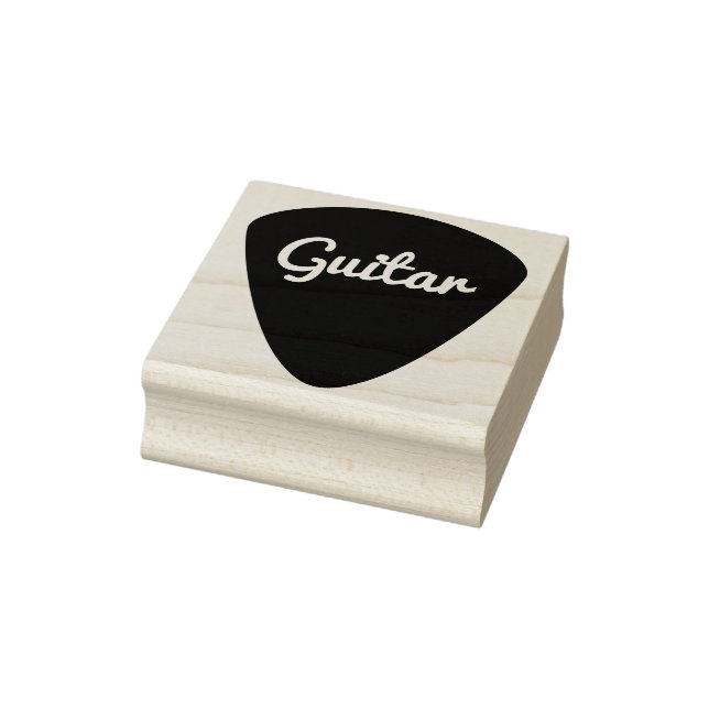 Caucho sello de arte de púa de guitarra (Sello)