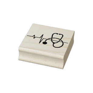 Caucho sello de arte de salud médica