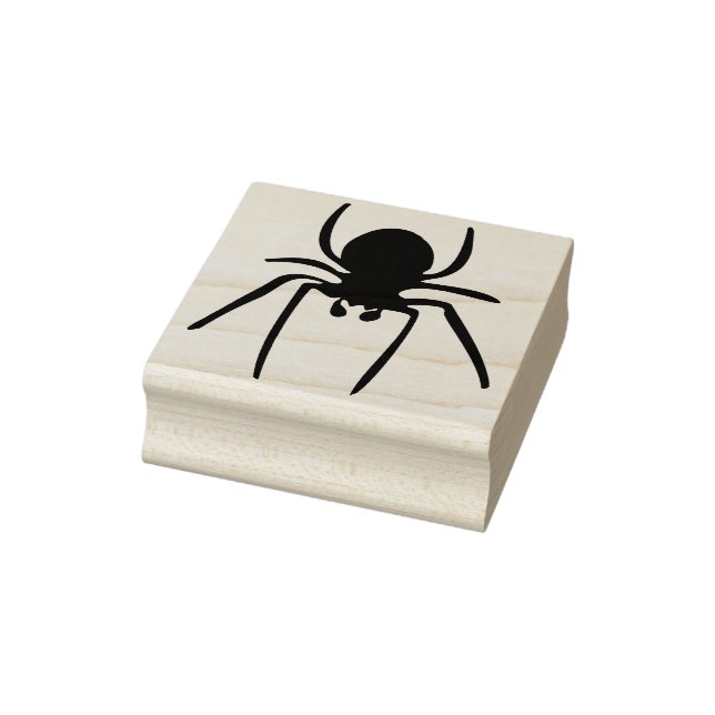 Caucho Sello de arte de silueta de araña (Sello)