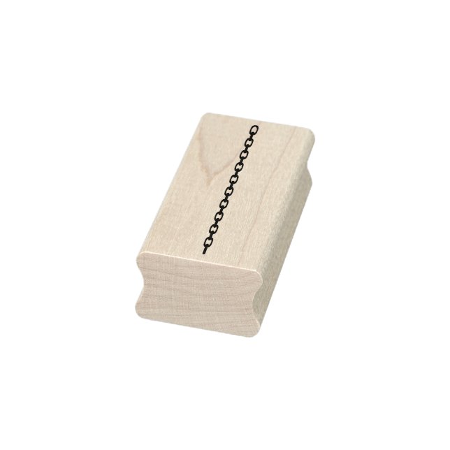 Caucho Sello de arte de silueta de cadena (Sello)