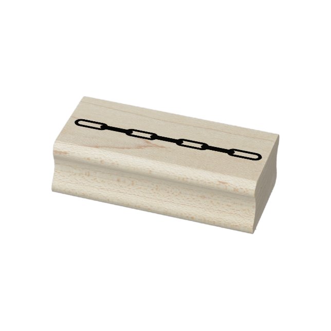 Caucho Sello de arte de silueta de cadena 2 (Sello)