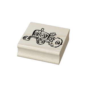 Caucho sello de arte de tractores agrícolas