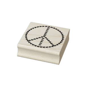 Caucho Sello de arte Doves of Peace