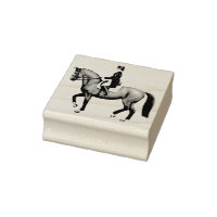 Sello de arte ecuestre Dressage
