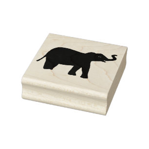 Caucho Sello de Arte Elephant Wood