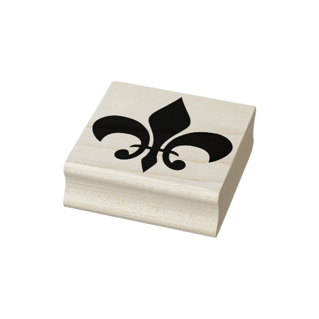 Caucho sello de arte fleur de lis (Sello)