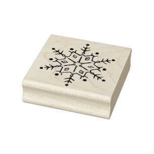 Caucho Sello de arte Snowflake 2