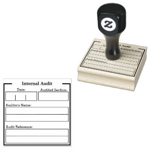 Caucho Sello de auditoría interna