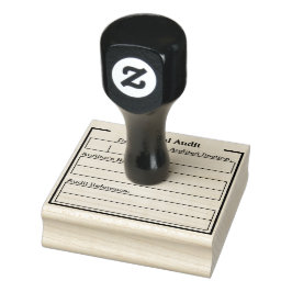 Caucho Sello de auditoría interna