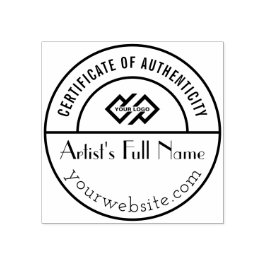 Caucho Sello de autenticidad para artista original de la