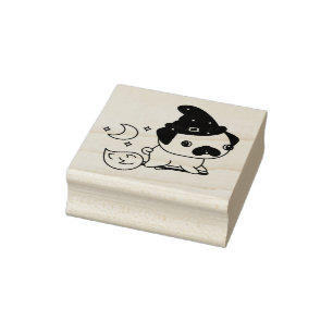 Caucho Sello de Bruja Pug