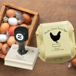 Caucho Sello de caja de huevos