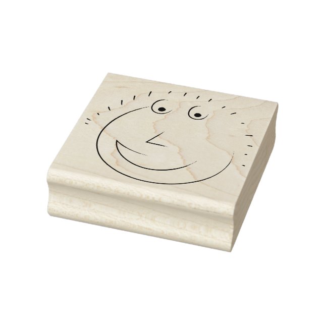 Caucho Sello de cara feliz (Sello)