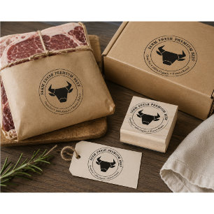 Caucho Sello de carne de ternera ecológica Premium de gra