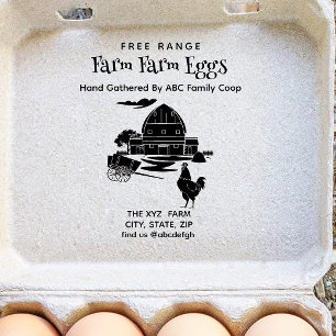 Caucho Sello de cartón de huevos de cosecha