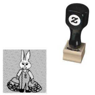 Caucho Sello de conejito