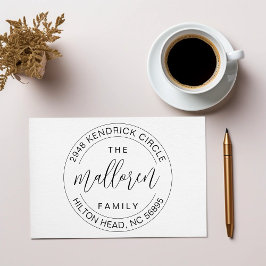 Caucho Sello de devolución de dirección con tinta propia 