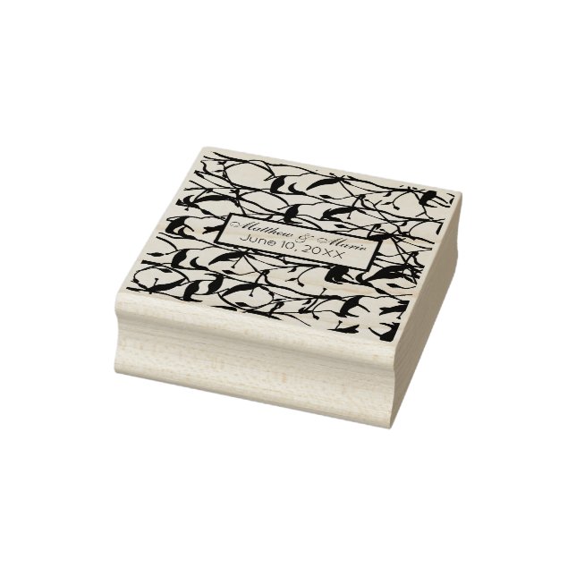 Caucho Sello de Día de Boda Personalizable (Sello)