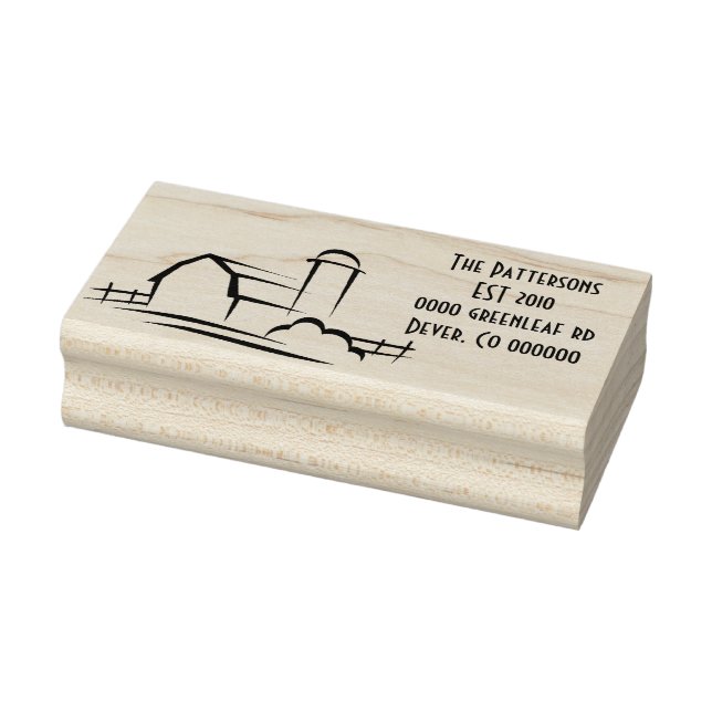 Caucho Sello de dirección de barras (Sello)