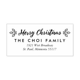 Caucho Sello de dirección de devolución de Berry Merry Ch