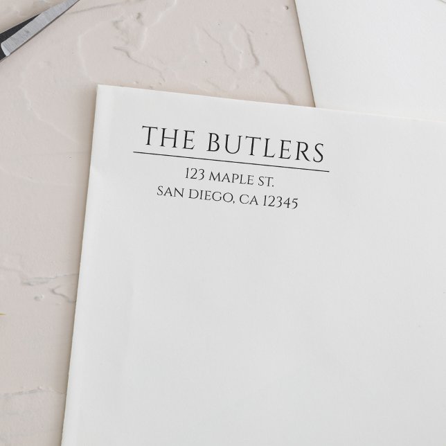 Caucho Sello de dirección de devolución de madera de apel (Subido por el creador)