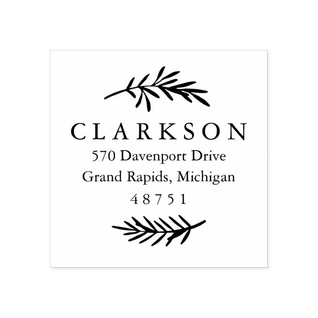 Caucho Sello de dirección de devolución de Personalizado  (Impresión)