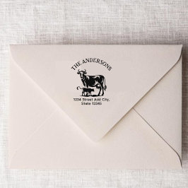 Caucho Sello de dirección de devolución de vaca