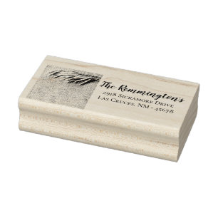 Caucho Sello de dirección de devolución personalizado Tri