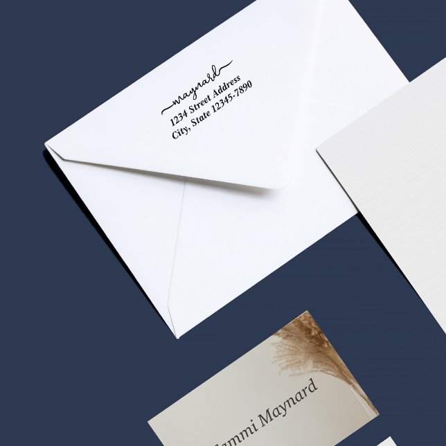 Caucho Sello de dirección de guión moderno personalizado (Subido por el creador)