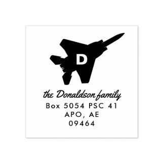 Caucho Sello de dirección del monograma F-15E del águila