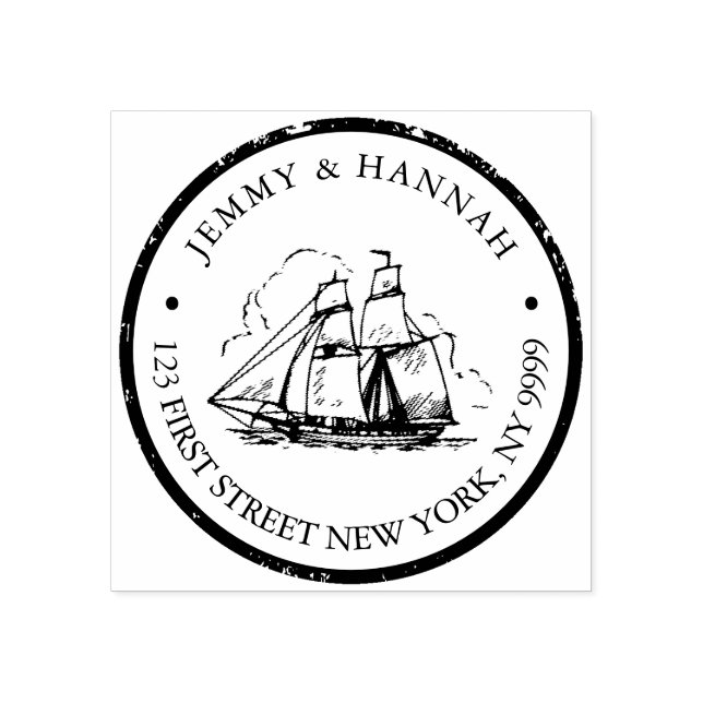 Caucho Sello de dirección del personalizado, sello de bod (Impresión)