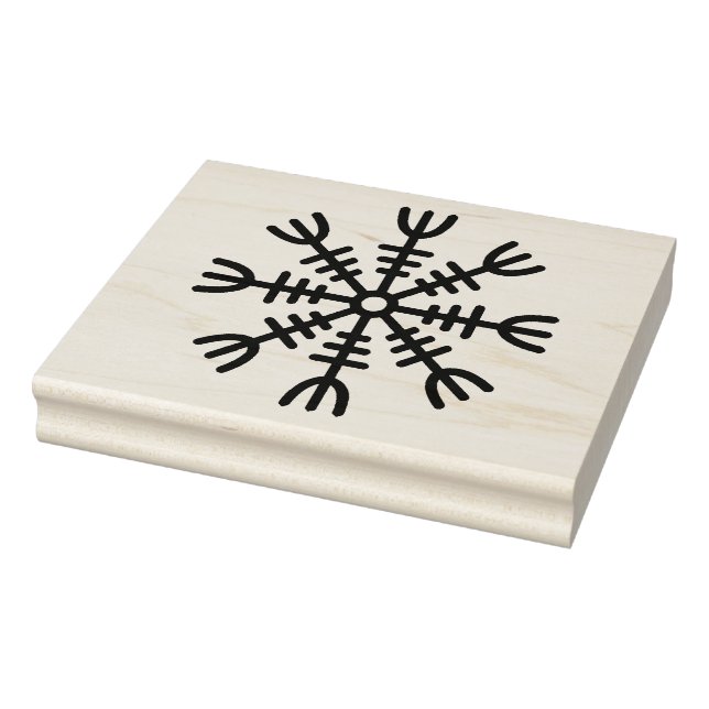 Caucho Sello de diseño de casco vikingo nórdico de Awe (Sello)