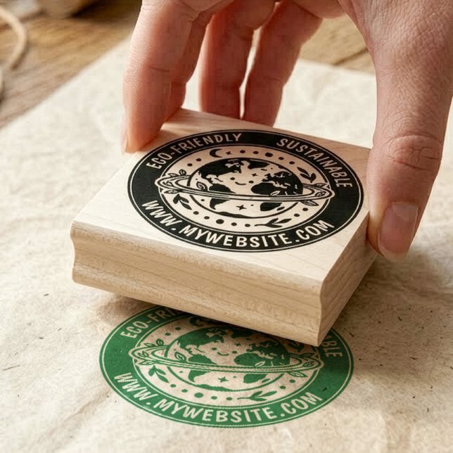 Caucho Sello de embalaje de marca personalizada ecológico (Subido por el creador)