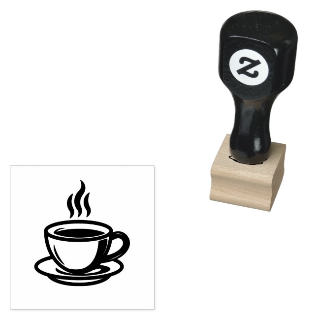 Caucho Sello de entintado automático Taza de café (Sellado)