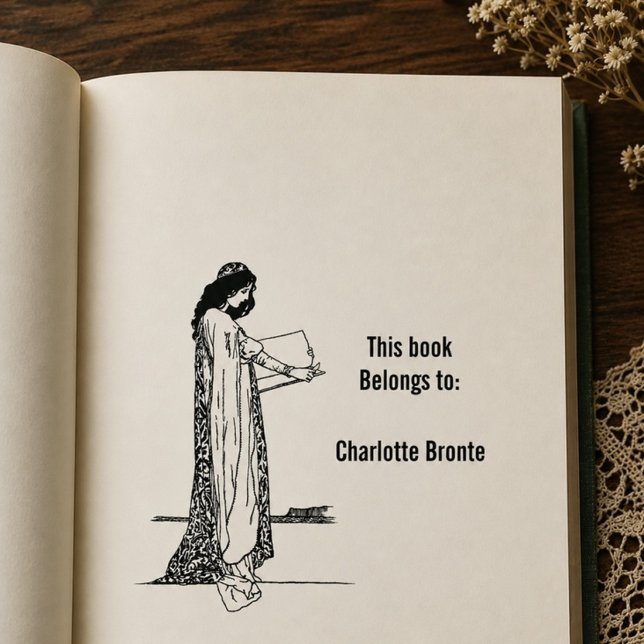 Caucho Sello de exlibris literario (Subido por el creador)