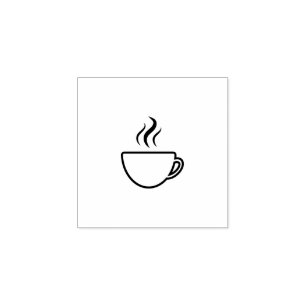 Caucho Sello de fidelidad de taza de café