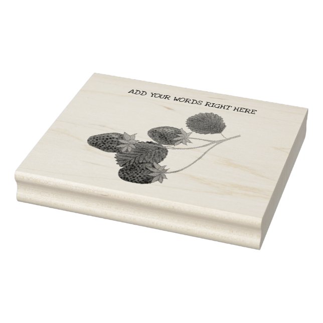 Caucho Sello de fresa personalizado (Sello)
