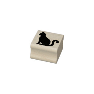 Caucho Sello de gato, lindo gatito mascota, amante de los