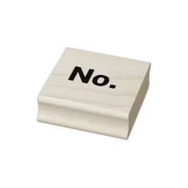 Caucho Sello de goma 2" x 2": No.
