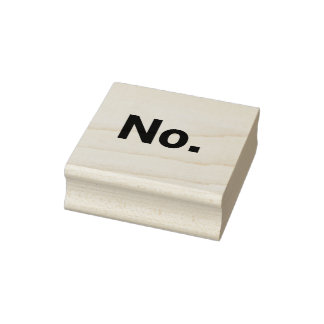 Caucho Sello de goma 2" x 2": No.