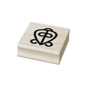 Caucho Sello de goma Adinkra Symbol (Poder del Amor)
