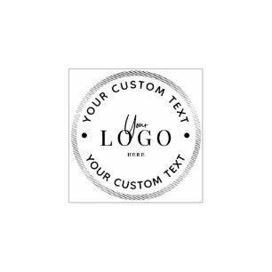 Caucho Sello de goma con logotipo comercial personalizado